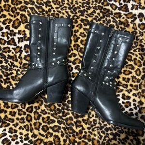 Harley Davidson Studded Leather Boots